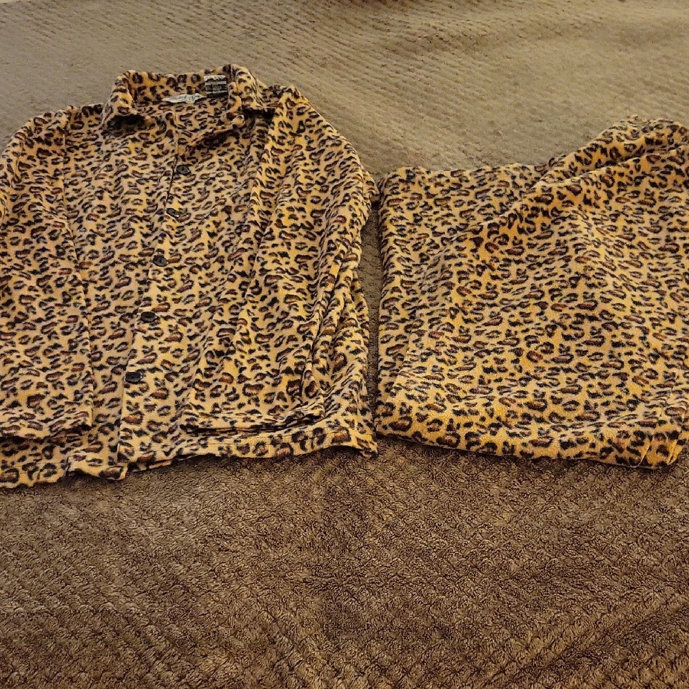 Leopard Print Pajama Set